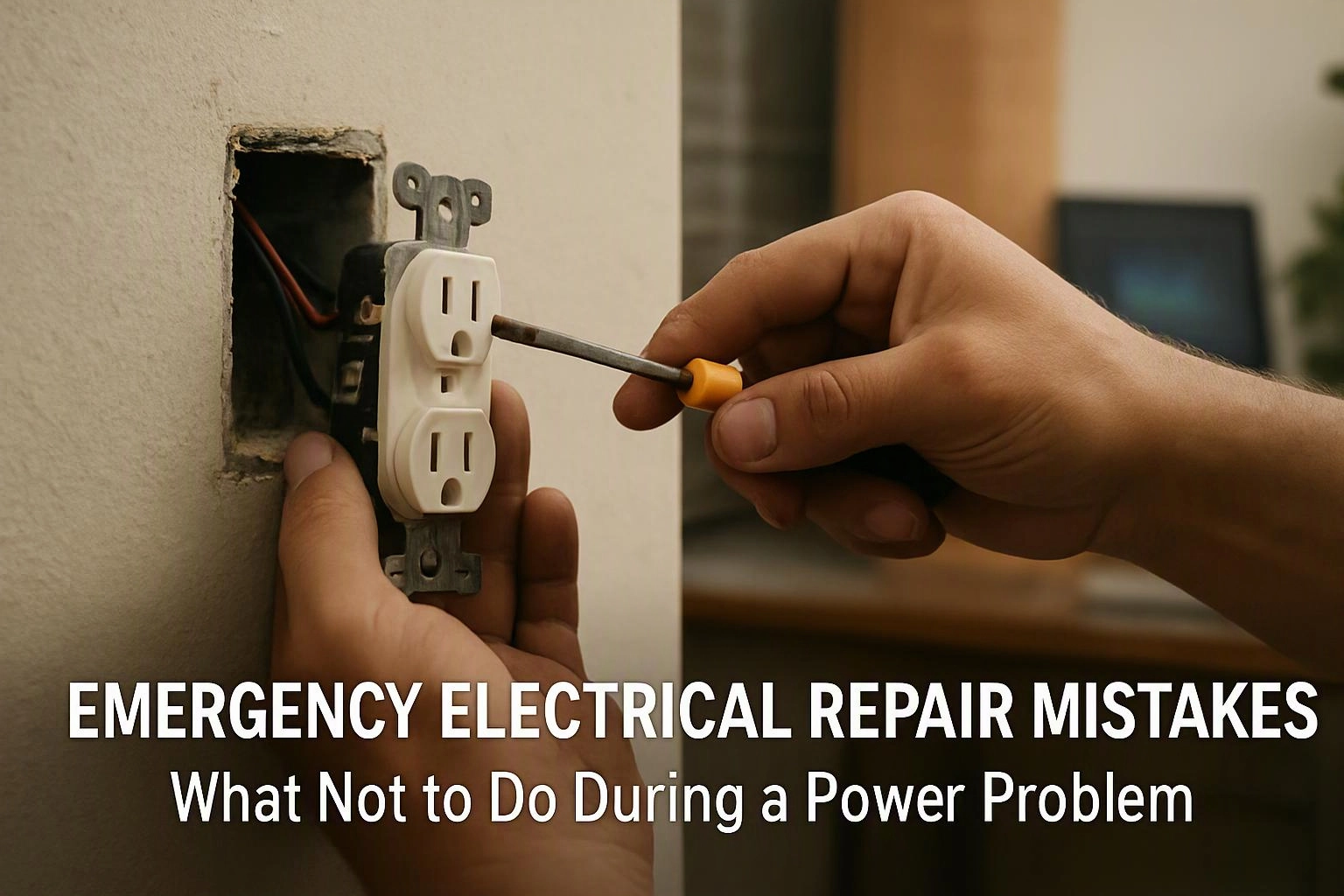 Emergency Electrical Repair Mistakes: What Not to Do During a Power Problem